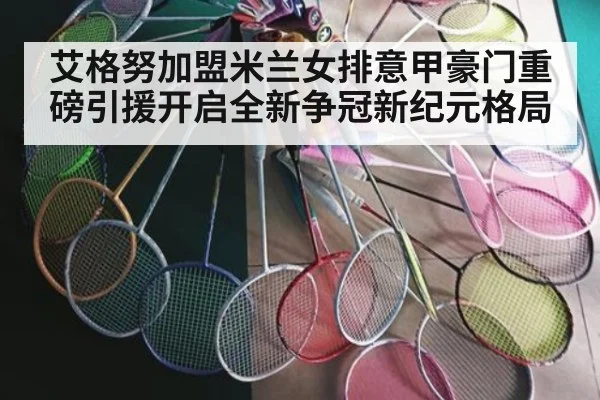艾格努加盟米兰女排意甲豪门重磅引援开启全新争冠新纪元格局